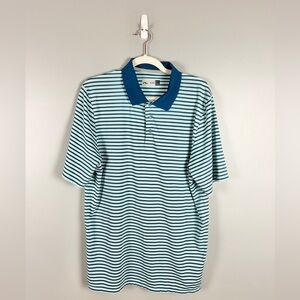 KJUS Striped Golf Polo Men's Large/52 Performance Sport Summer Breathable‎